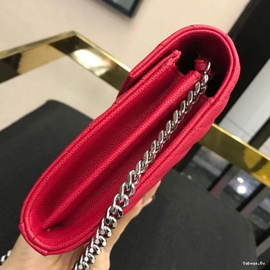 YSL CASSANDRE CHAIN MATELASSÉ WALLET 0725